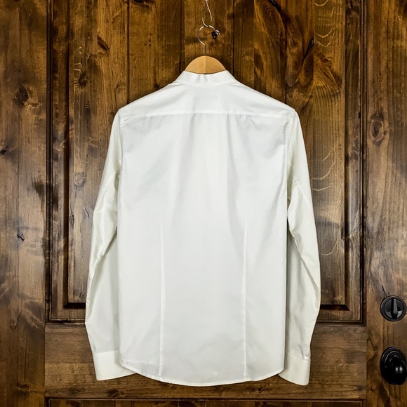 Theory White Tux Shirt - Picture 3 of 4